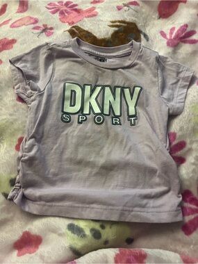 DKNY Lavender Short Sleeve Logo Tee